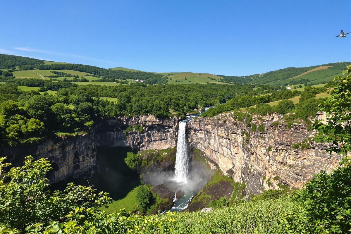 À la frontière française, cette cascade spectaculaire est la plus haute d’Espagne