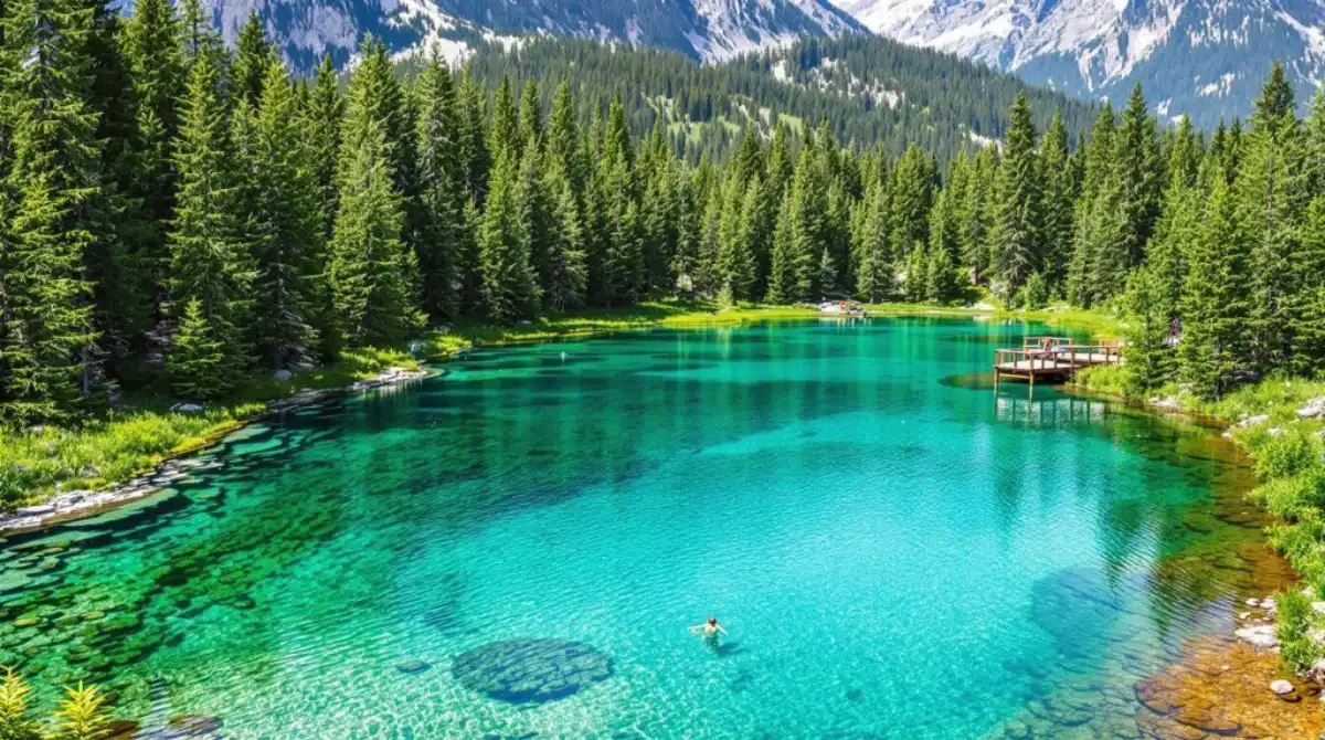 Ce lac parfait attire près de 2500 baigneurs chaque jour