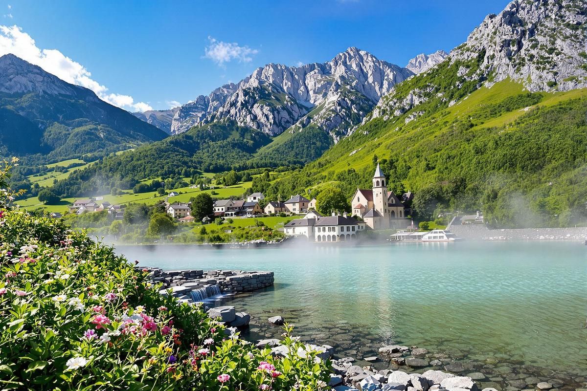 Dans ce coin reculé des Pyrénées, une source à 70°C surgit de la terre