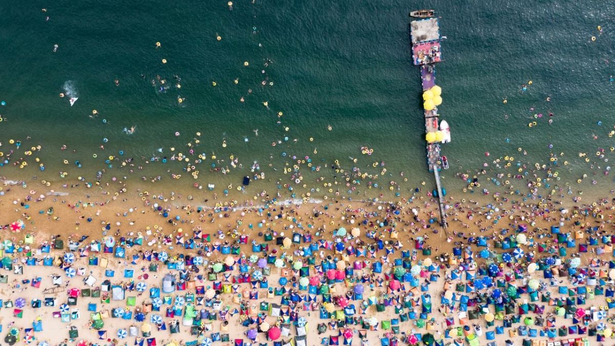 La plage la plus bondée du monde