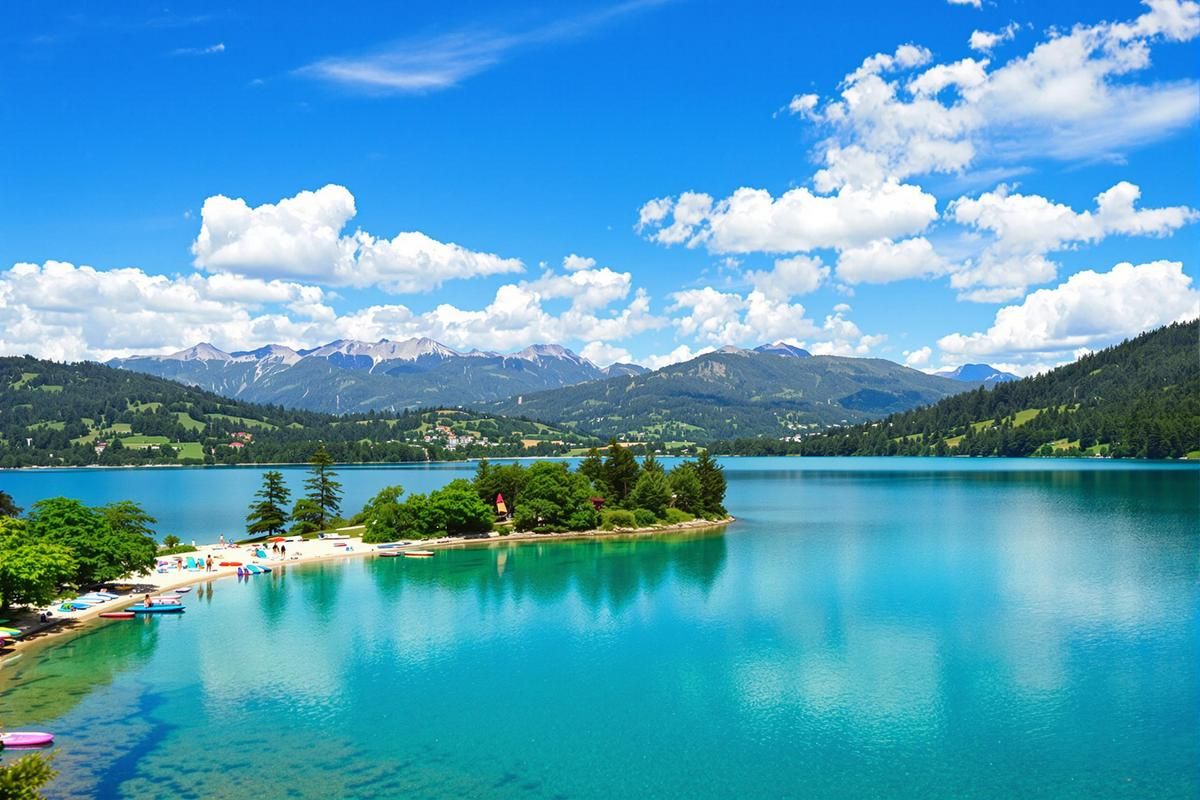 En plein cœur de la Savoie, ce lac révèle l’été un spectacle inattendu : un décor digne des Caraïbes
