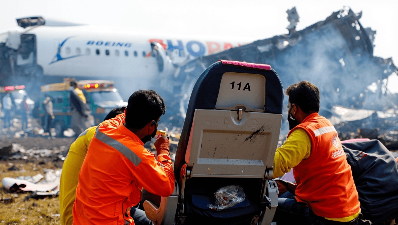 survivant crash inde