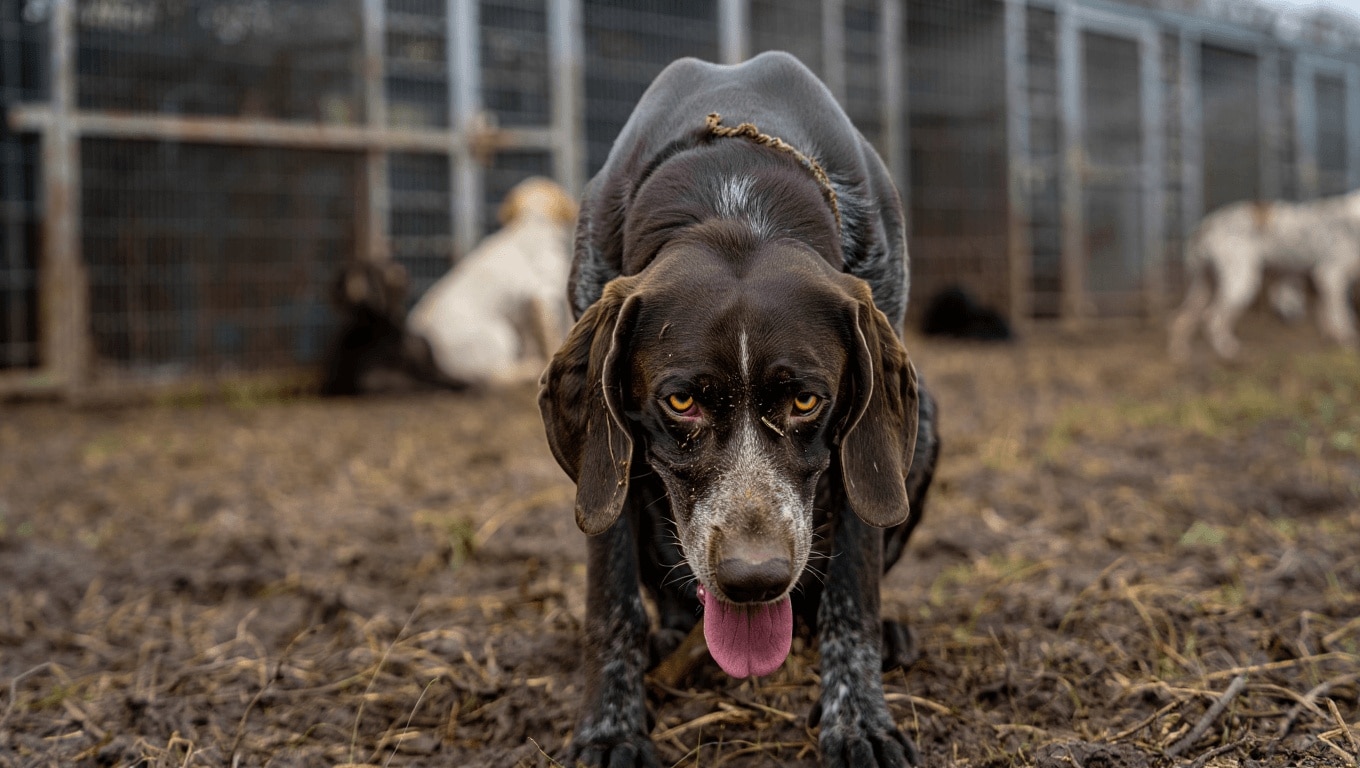 Le quotidien infernal des chiens de chasse
