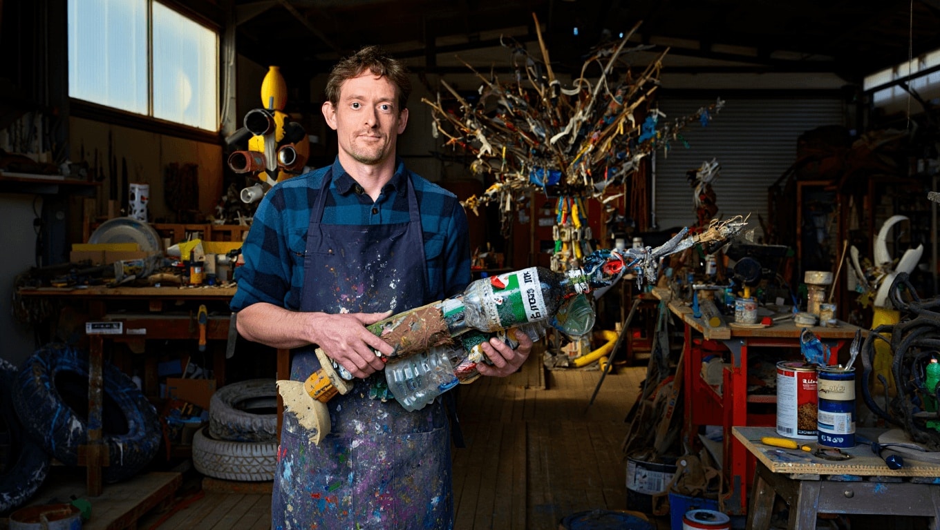 En Bretagne, un artiste redonne vie à nos déchets