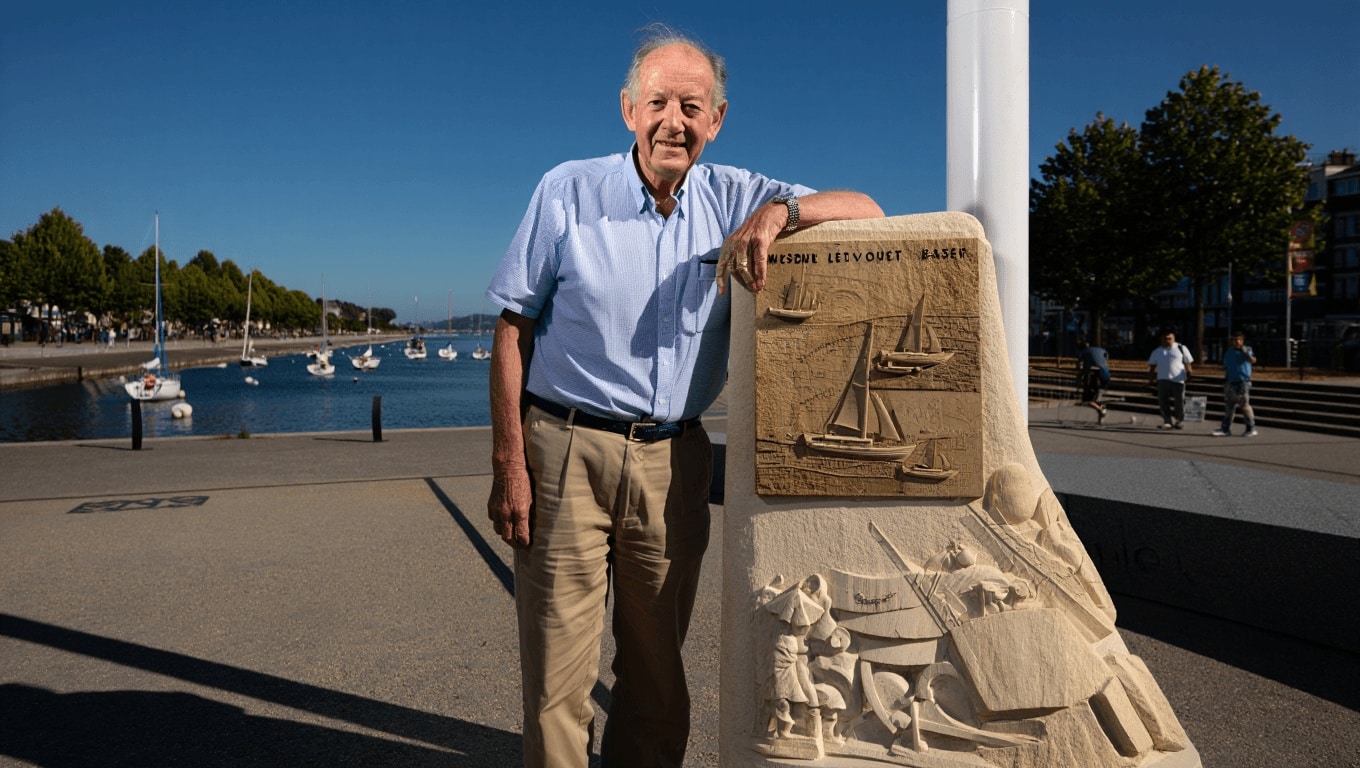 hommage à jean-Claude Letourneur au bassin à bateaux de Pornichet