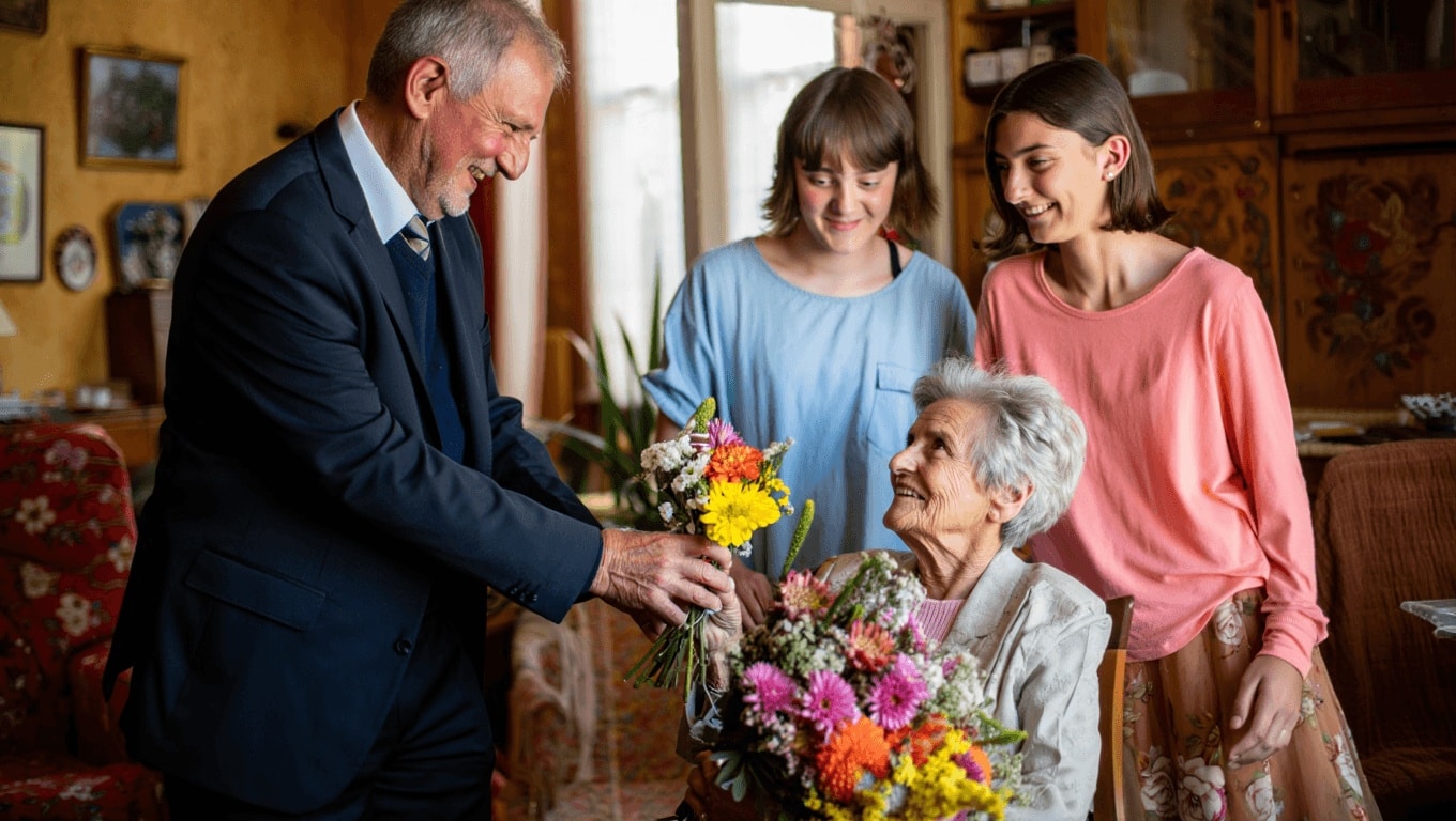Société				
				
				
				
					Marie-Thérèse Thibaudot a fêté ses 100 ans				
				
				
				
					Dimanche 17 mai, Marie-Thérèse Thibaudot a célébré son centième anniversaire, chez elle, à Pornichet, entourée de ses petites-filles. À cette occasion, ce lundi, le Maire, Jean-Claude Pelleteur, s’est rendu à son domicile pour lui offrir un bouquet de fleurs et quelques douceurs.				
				
				
				
					Publié le 19 mai 2026