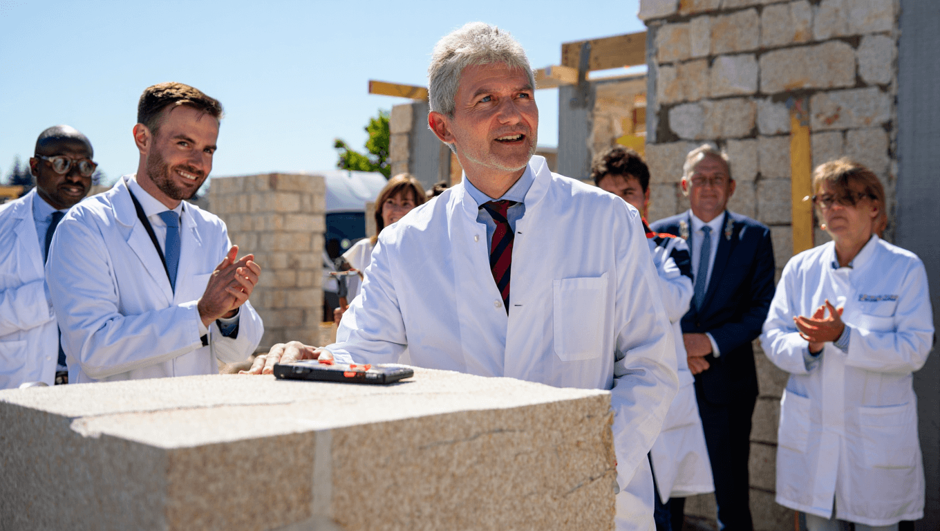 pose de première pierre maison médicale pornichet