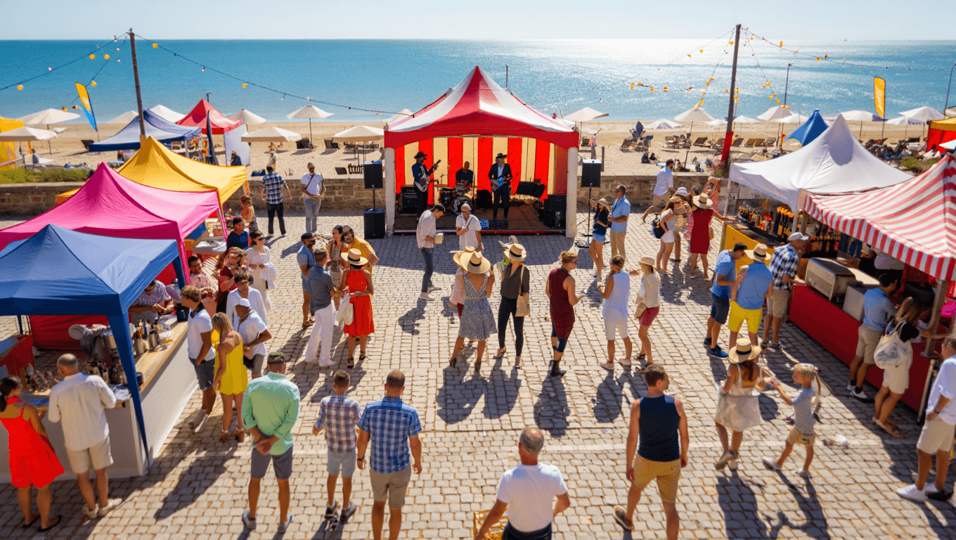 Sortir				
				
				
				
					Du 6 au 12 juillet : les festivités de l’été sont lancées				
				
				
				
					L’été est bel et bien installé, et avec lui, l’effervescence qui plane à Pornichet. Pour la première semaine des vacances, la Ville déploie son programme d'animations. Entre culture, grand air et pixels, il y en aura absolument pour tous les goûts. Sortez les agendas, voici ce qui vous attend.				
				
				
				
					Publié le 2 juillet 2026